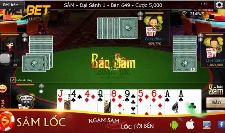 Luật chơi Sâm Lốc tại nhà cái Melbet chi tiết