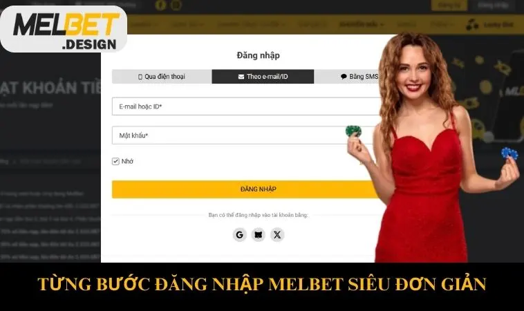 Từng bước đăng nhập Melbet siêu đơn giản