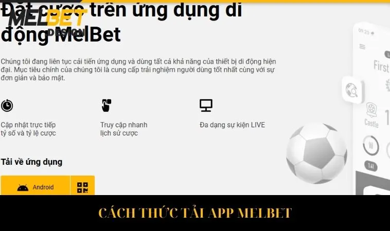 Hướng dẫn cách tải app Melbet siêu đơn giản